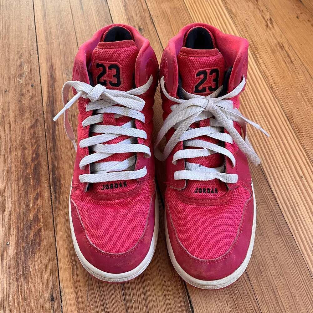 Nike Air Jordan 1 Flight 4 Basketball Shoes Sneakers Pink 820183-609 Size 7Y